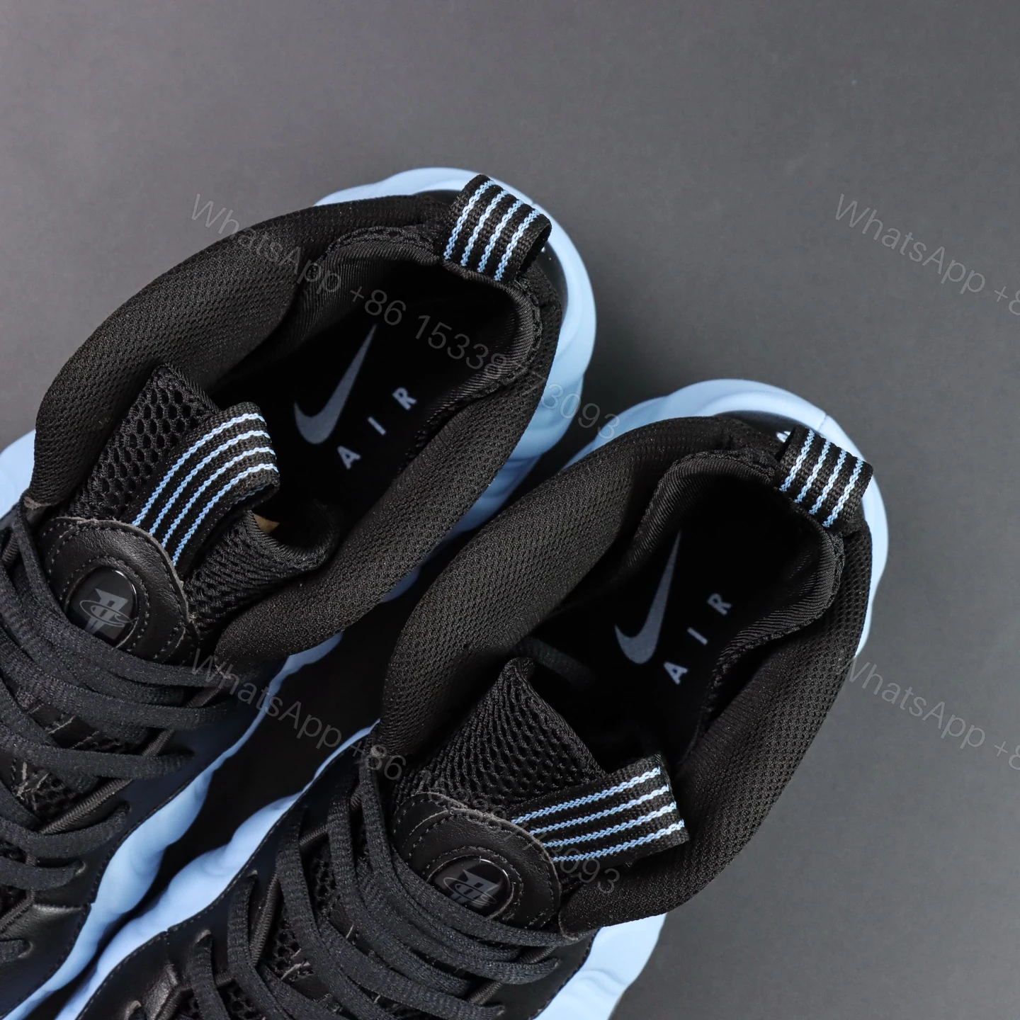 View 4 of Foamposite One “’Psychic Blue and Black”
