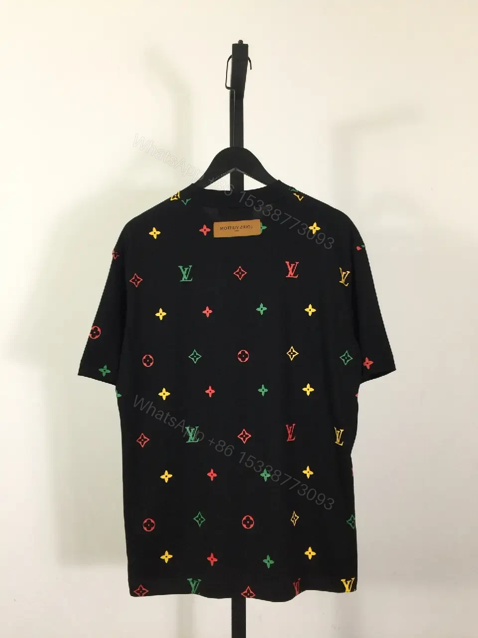View 3 of Bold Floral Monogram Tee: Luxe Streetwear Essential