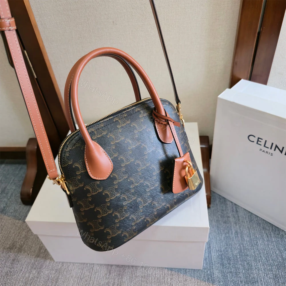 View 6 of Celine TEEN HONORINE BAG IN Triomphe Canvas and Calfskin