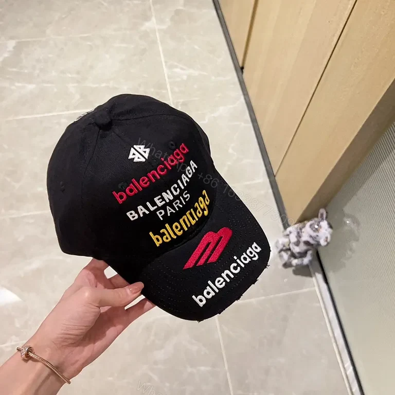 View 3 of Bold Logo Cap: Multicolor Branding, Elevated Streetwear Style