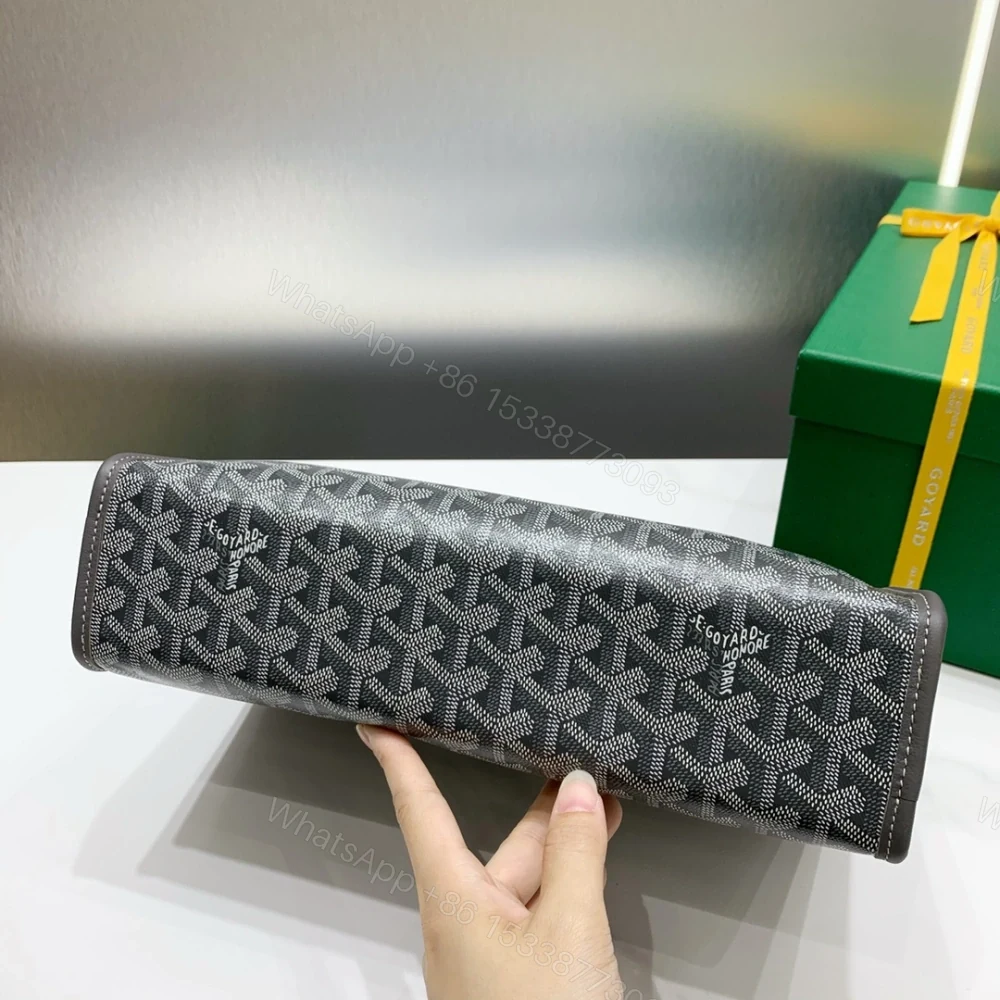 View 8 of 高仿Goyard*JOUVEM4多功能洗漱手拿包灰色大號免檢版