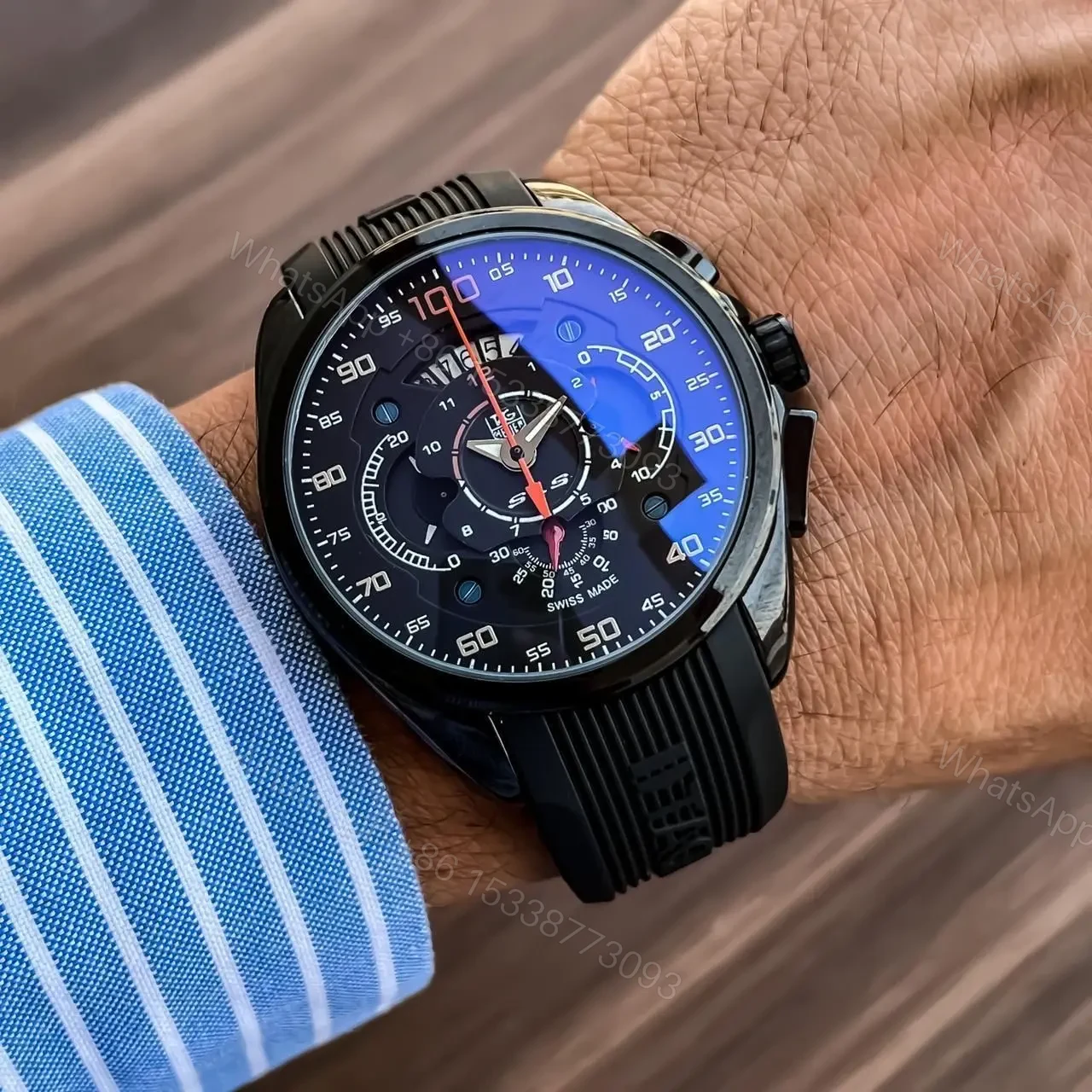 Tag Heuer Mercedes Benz SLS Black Watch — view 1