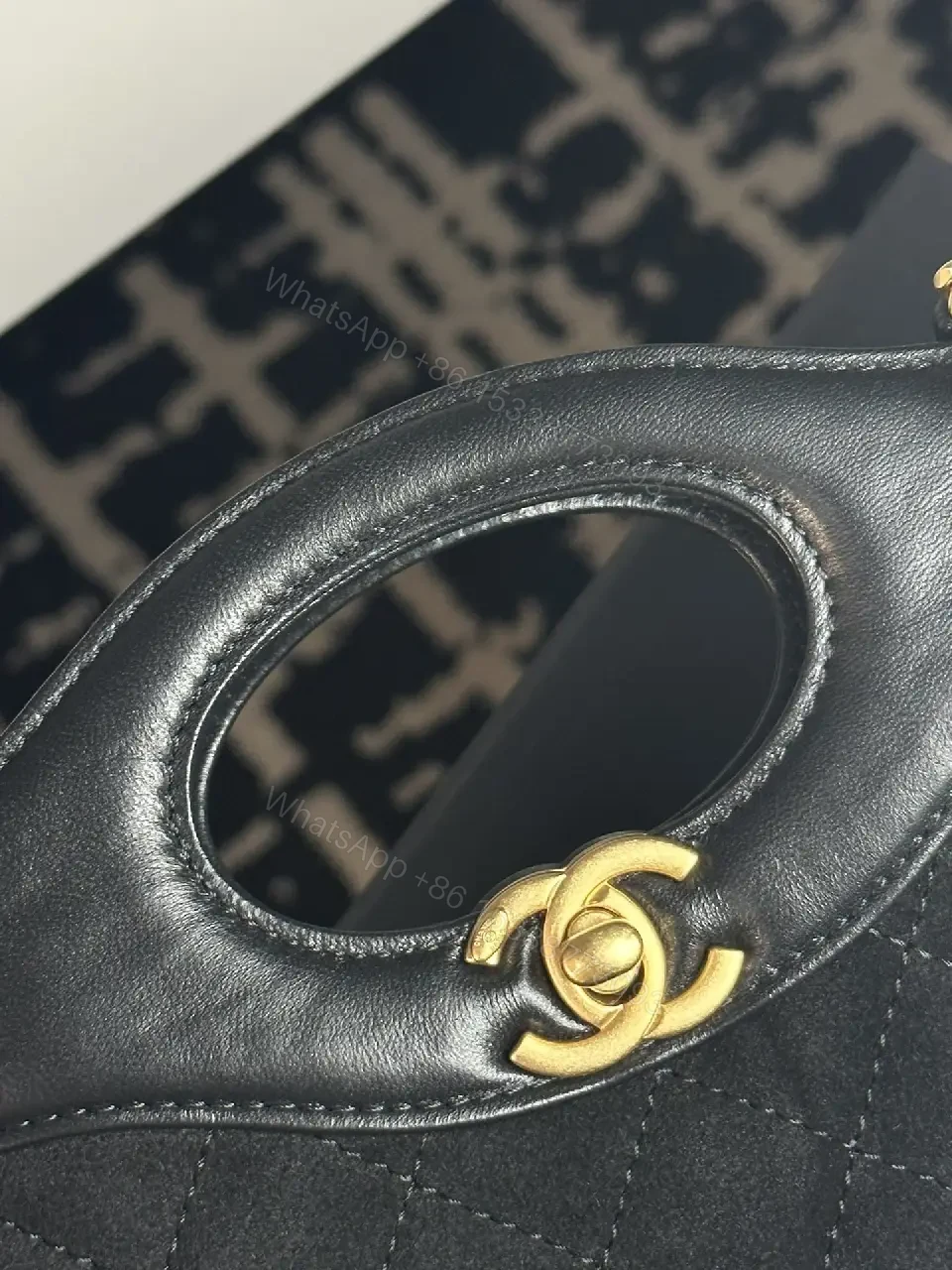 View 9 of Velvet Quilt Handbag: Luxury, Everyday Chic Accessory