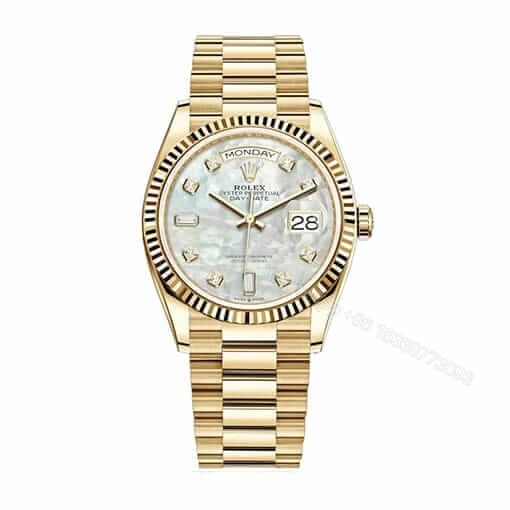 Rolex Datejust 41 126334 Super Clone : Fluted Bezel Diamond Silver Dial — view 1