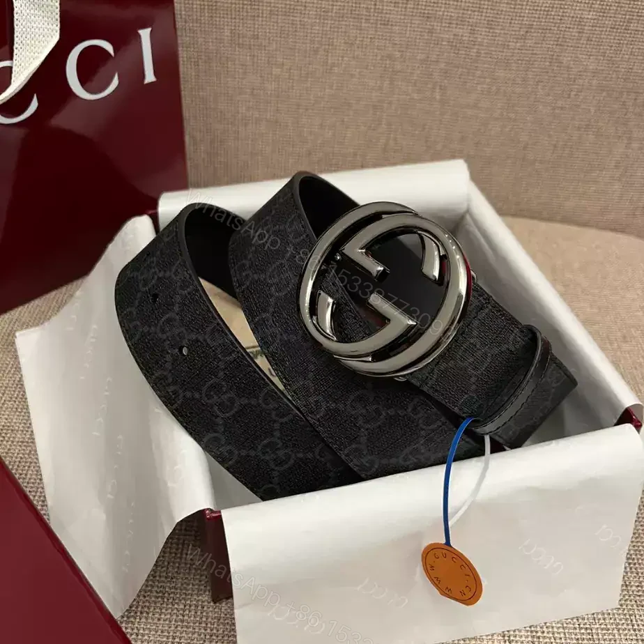 View 10 of GUCCI BELT WITH INTERLOCKING G BUCKLE 4CM – B104