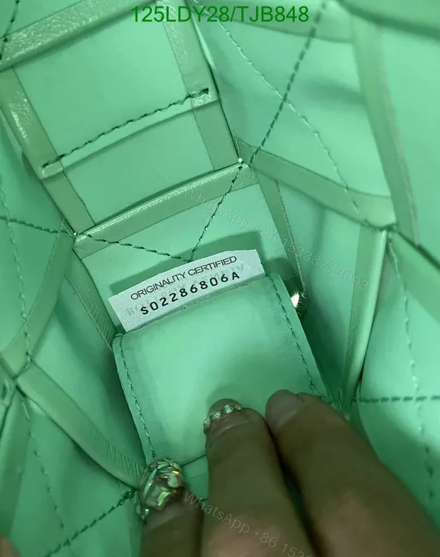 View 81 of Bottega Veneta Premium Nappa Leather Intrecciato Weave Bag with Magnetic Fastening BV9101