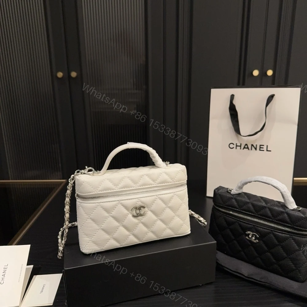 View 2 of Chanel 25C Matelasse Vanity White 19Cm