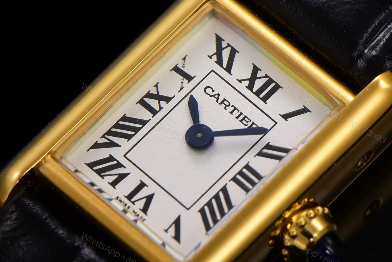 View 5 of Cartier Tank Louis Cartier Large Quartz Yellow Gold Silver WGTA0067