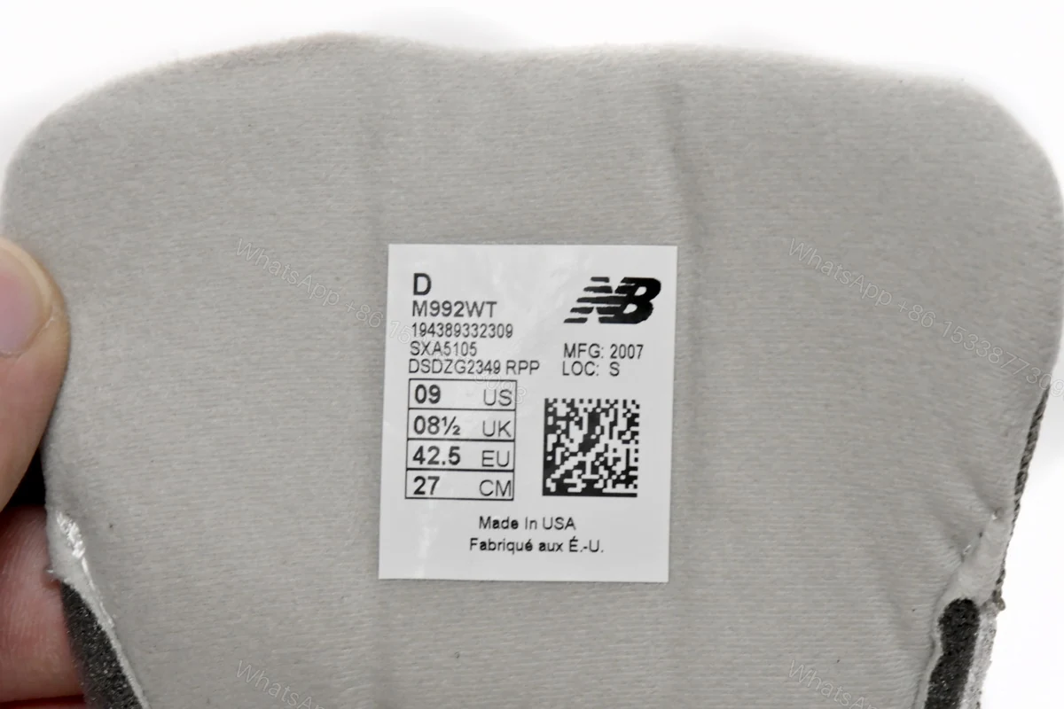 View 8 of WTAPS x New Balance 992 Olive Drab M992WT