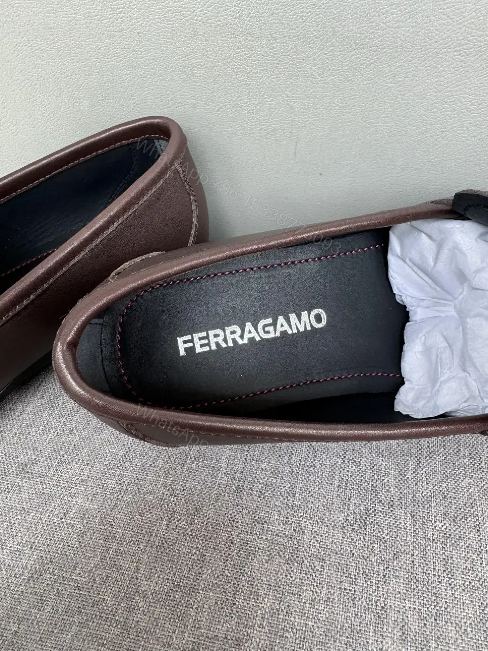 View 9 of Rich Leather Mule Loafers - Modern Quiet Luxury Slip-Ons