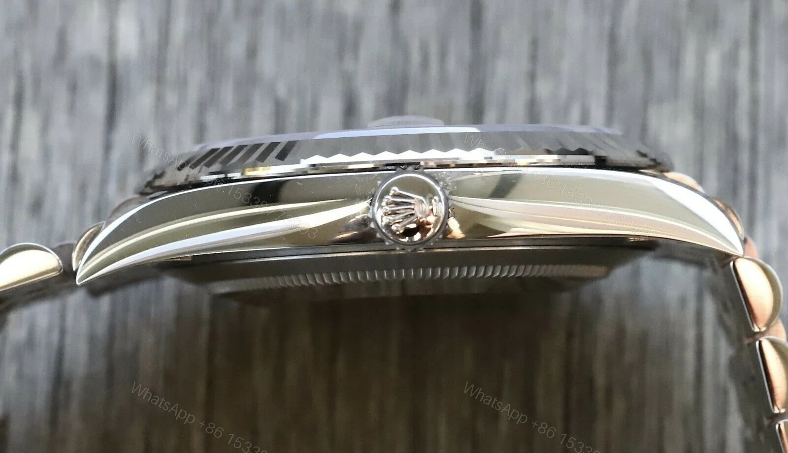 View 6 of Rolex Datejust Rhodium Dial 126334 “Wimbledon” Flutted/Jubilee 41 mm