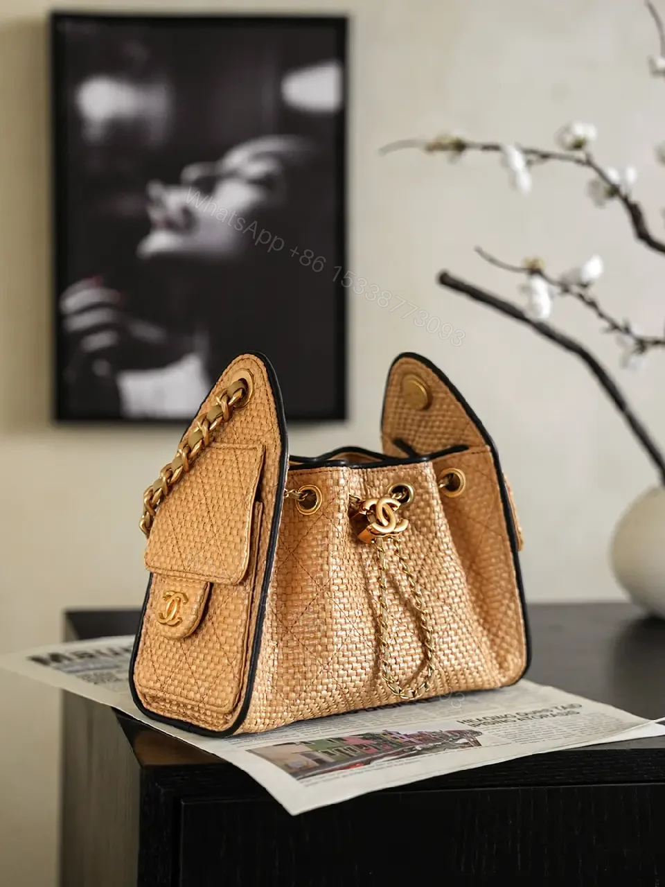 View 4 of Woven Leather Mini Bag: Sophisticated Texture, Everyday Luxury