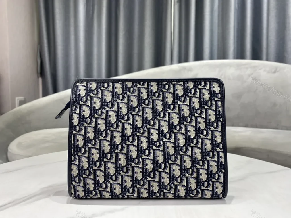 View 5 of Dior-Style Monogram Wallet on Chain: Elegant Everyday Versatility