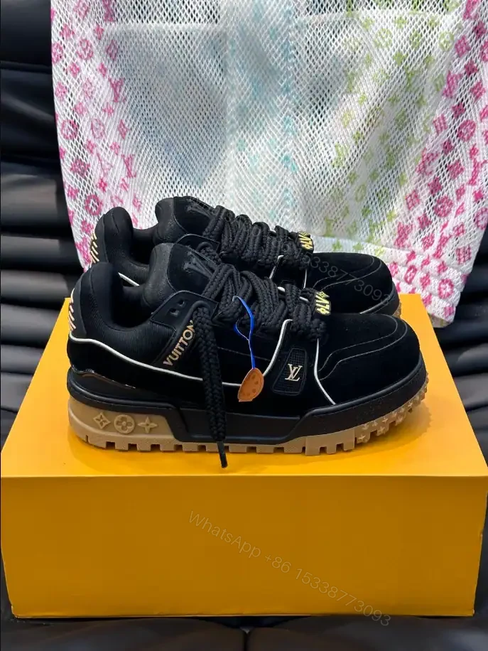 View 2 of LOUIS VUITTON LV TRAINER MAXI SNEAKERS IN BLACK– LSVT332