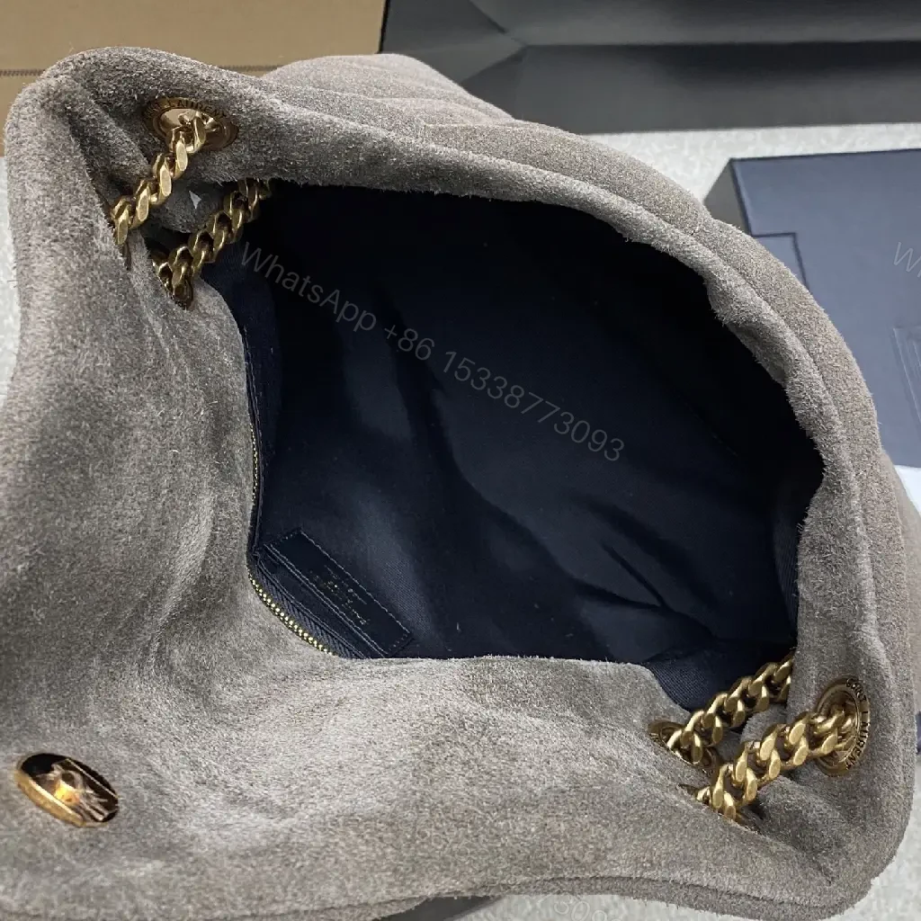 View 4 of Velvet Quilted Shoulder Bag, Gold Hardware, Timeless Chic