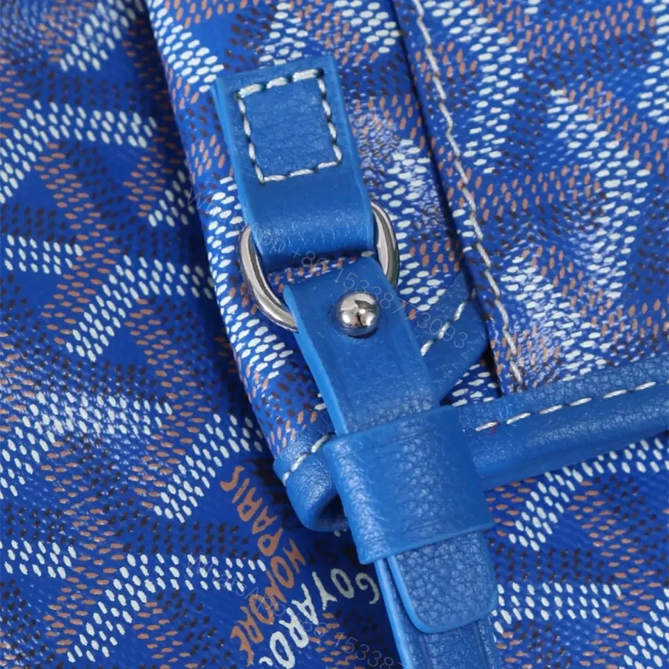 View 14 of 高仿Goyard*STLOUIP6滿印Tote手提袋天藍免檢版小號
