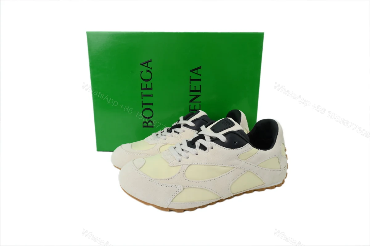 View 7 of Bottega Veneta Orbit Sneaker 'Sea Salt Black' 838373 V3MS2 9166