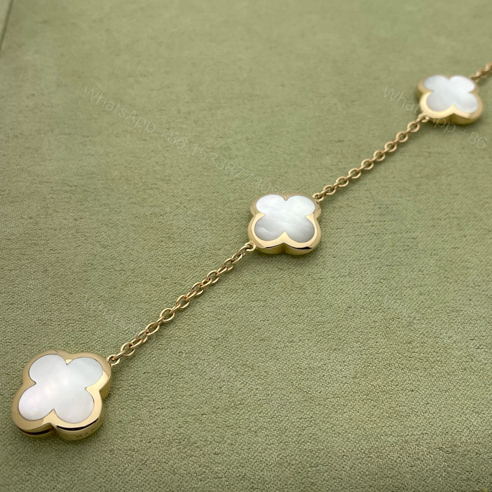View 2 of VCA Pure Alhambra bracelet, 4 motifs