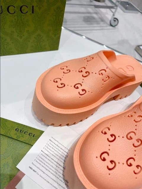 View 6 of GUCCI WONMEN’S PLATFORM PERFORATED G SANDAL – SDG018