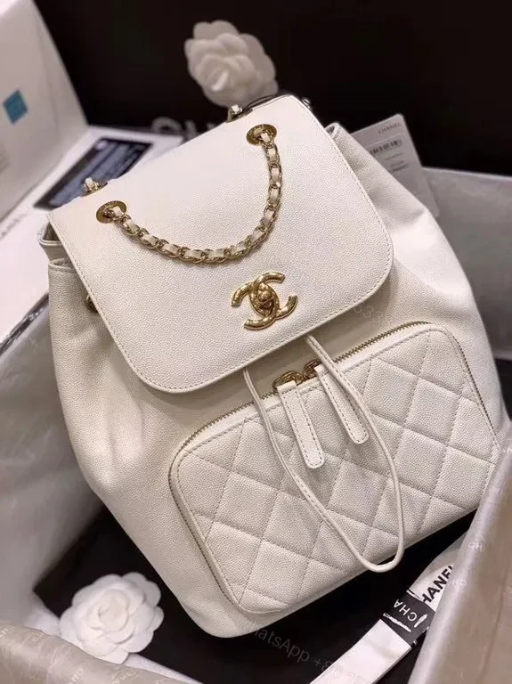 View 8 of Quilted Chanel-Inspired Backpack: Luxury Everyday Carry