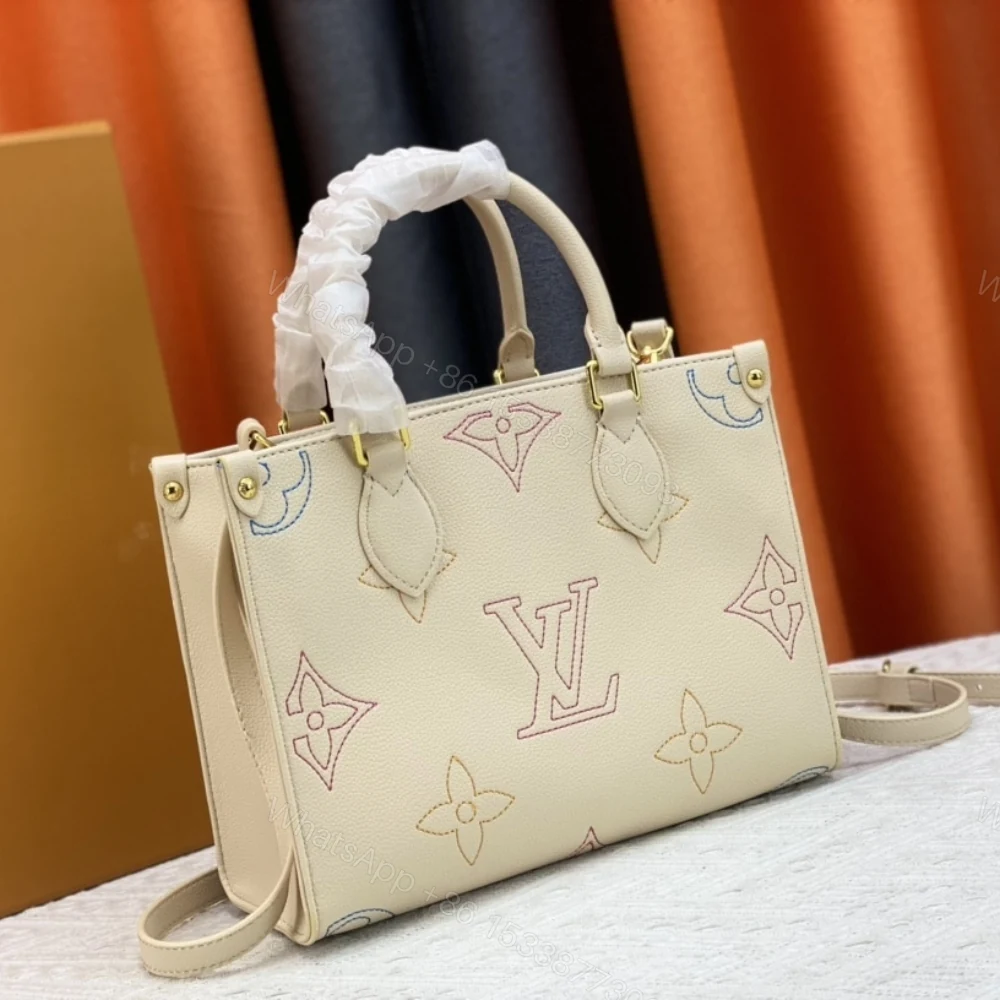 View 3 of Louis Vuitton Onthego PM Handbag Beige 25Cm M46629