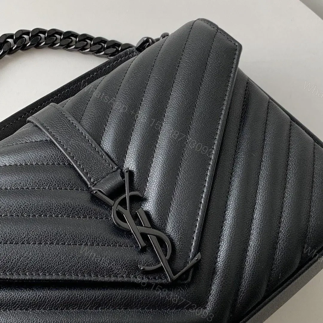 View 6 of YSL College Medium Quilted Leather Bag