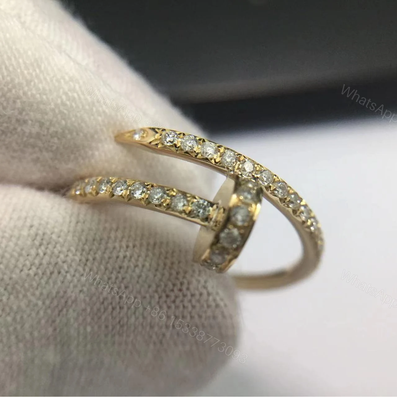 View 2 of Cartier Juste Un Clou Ring Diamonds Small Model