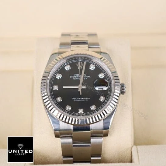 View 6 of Rolex Datejust Diamond Black Replica