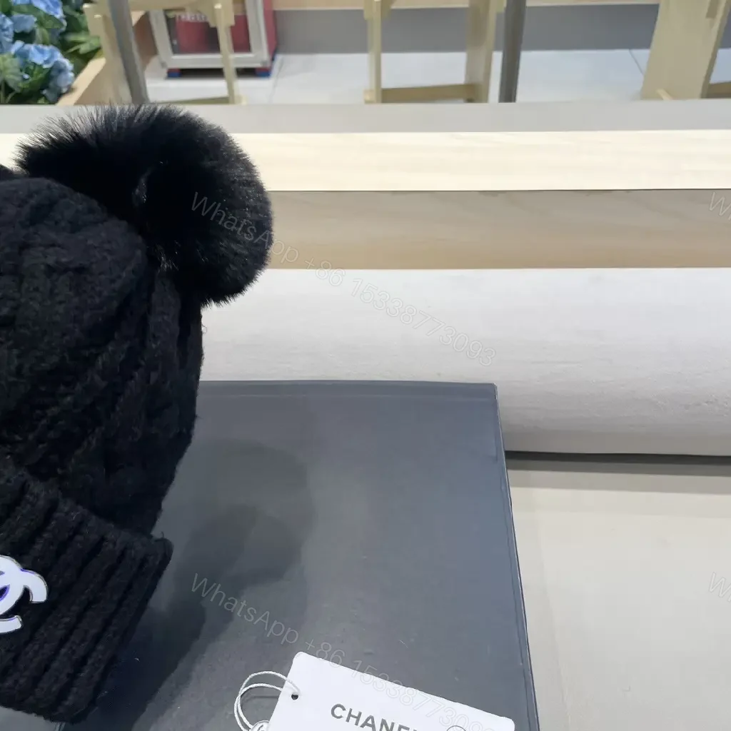 View 4 of Cozy Knit Beanie with Pom — Luxury Everyday Warmth