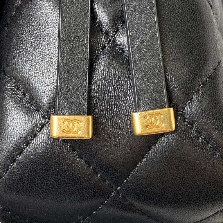 View 4 of Quilted Black Leather Shoulder Bag - Chic, All-Day Luxury