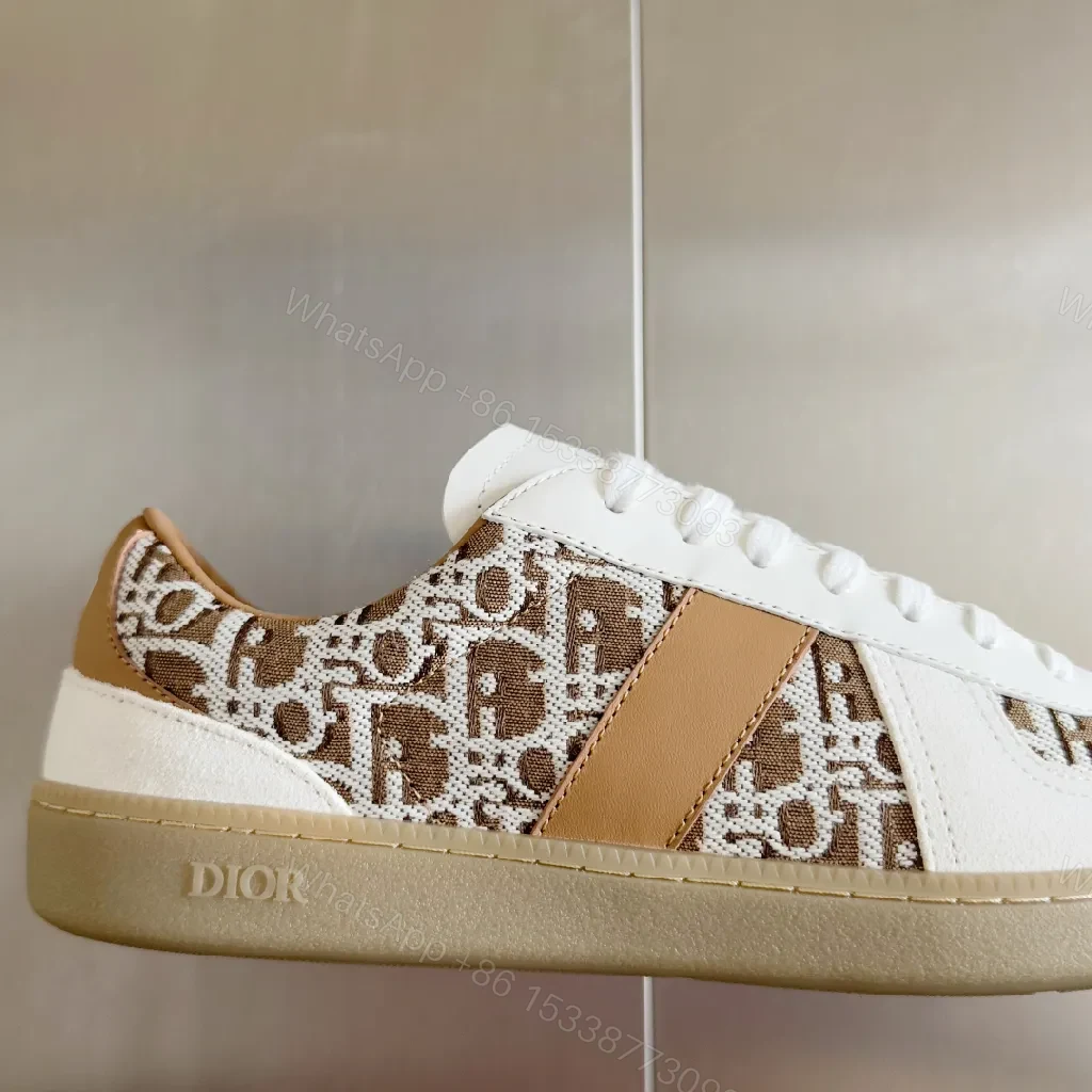 View 7 of Monogram Patterned Low-Top Trainers: Luxe Everyday Sneakers