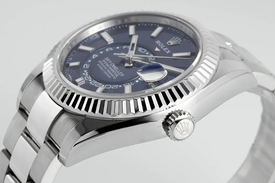 View 7 of Rolex Sky Dweller 336934 42mm Blue Dial Jubilee Bracelet Watch 336934-0006