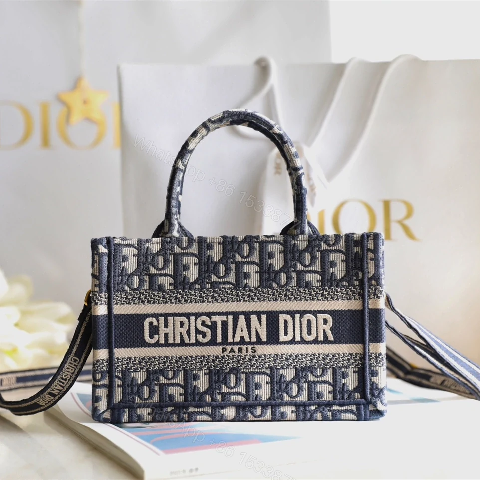 View 5 of 高仿Dior2024BookTote系列老花Mini手拎袋免檢版
