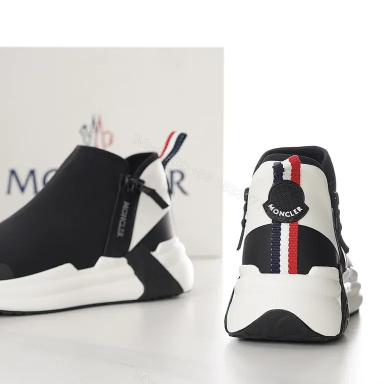 View 6 of Chic Moncler High-Top Sneaker: Luxe Comfort, Bold Sole
