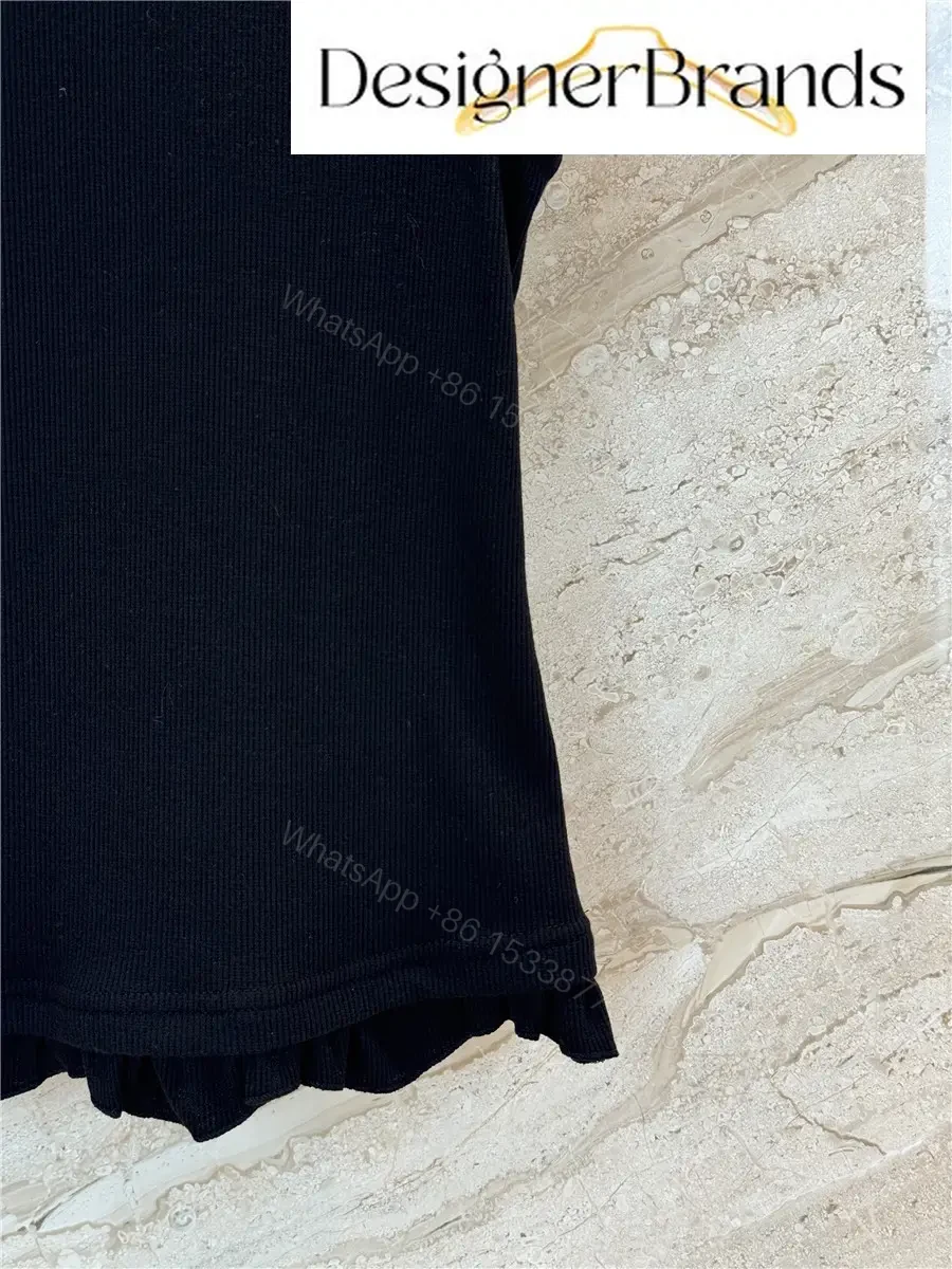 View 7 of Loewe Paula Ibiza Black Ruffled Vest