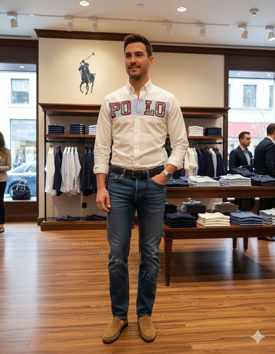 View 7 of First Copy Ralph Lauren Cotton Shirt