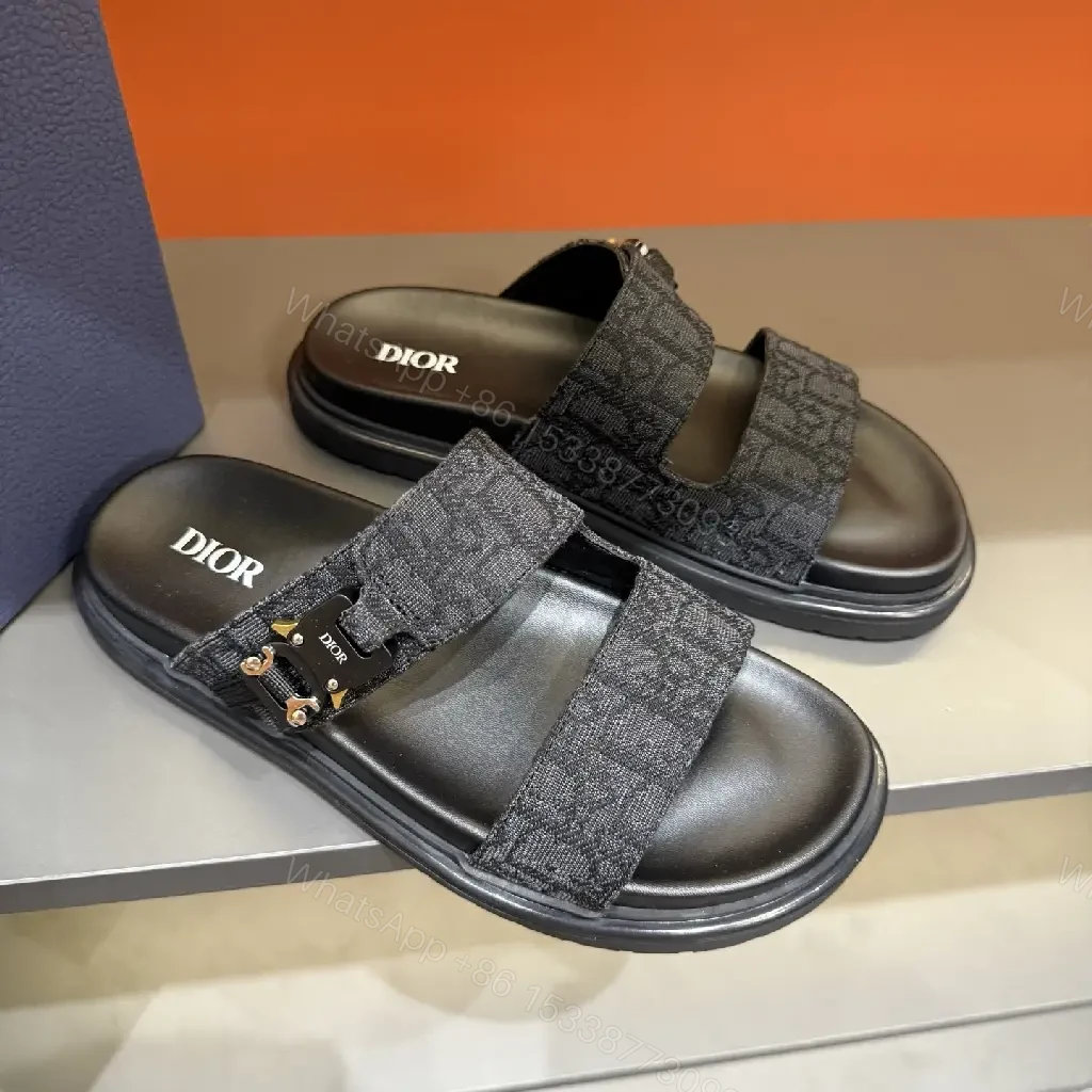 View 2 of Textured Jacquard-Stride Sandals with Luxe Straps
