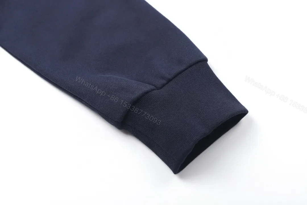 View 6 of Navy Cotton Crewneck with Subtle Moncler Badge Feature