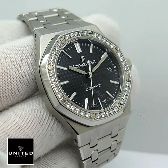View 9 of Audemars Piguet Royal Oak 15451ST.ZZ.1256ST.01 Replica