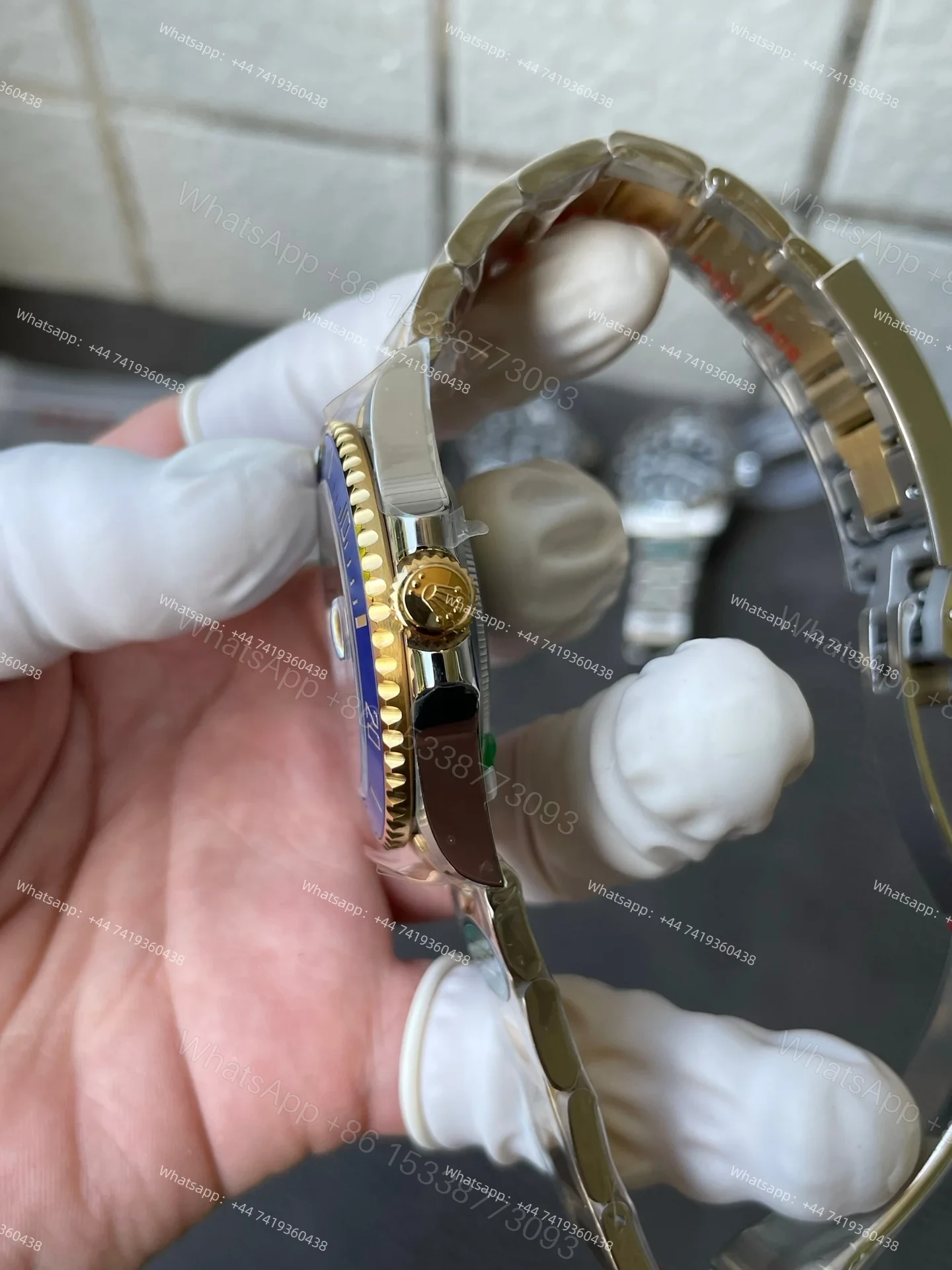 View 8 of Rolex Super Clone Watches 1:1 Bluesy Submariner 126613LB VS3235 Movement 41mm V2 Weighted
