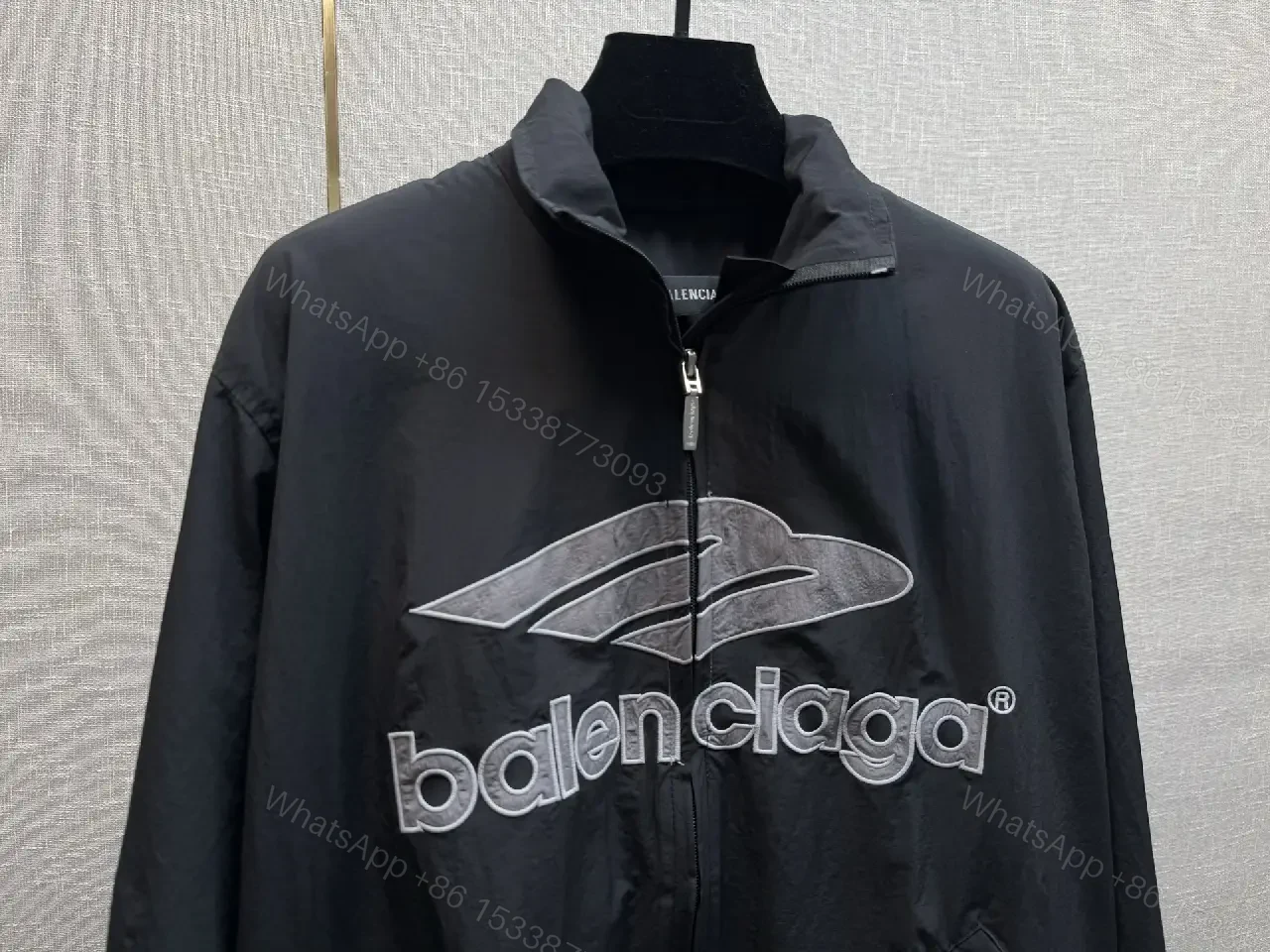 View 2 of Bold + Nylon + Windbreaker + Logo Texture + Windbreaker