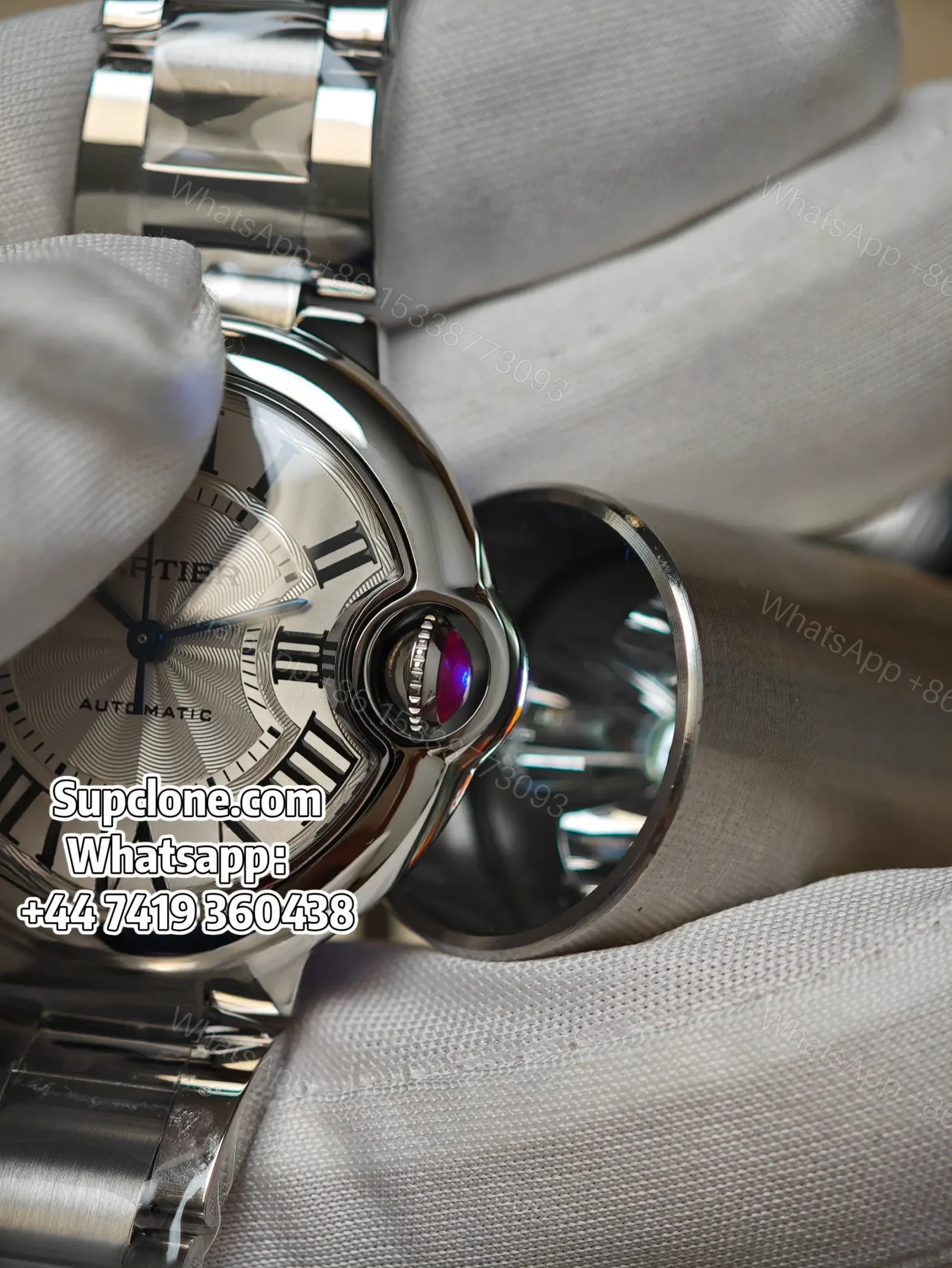 View 7 of Cartier Ballon Bleu 33mm Super Clone WSBB0044 White Dial