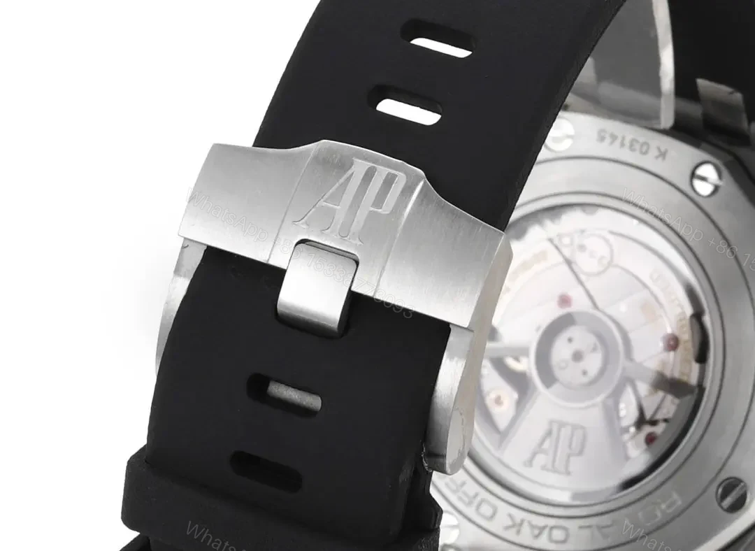 View 9 of TWA Factory Audemars Piguet Royal Oak Offshore Chronograph – Silver and Black with Rubber Strap