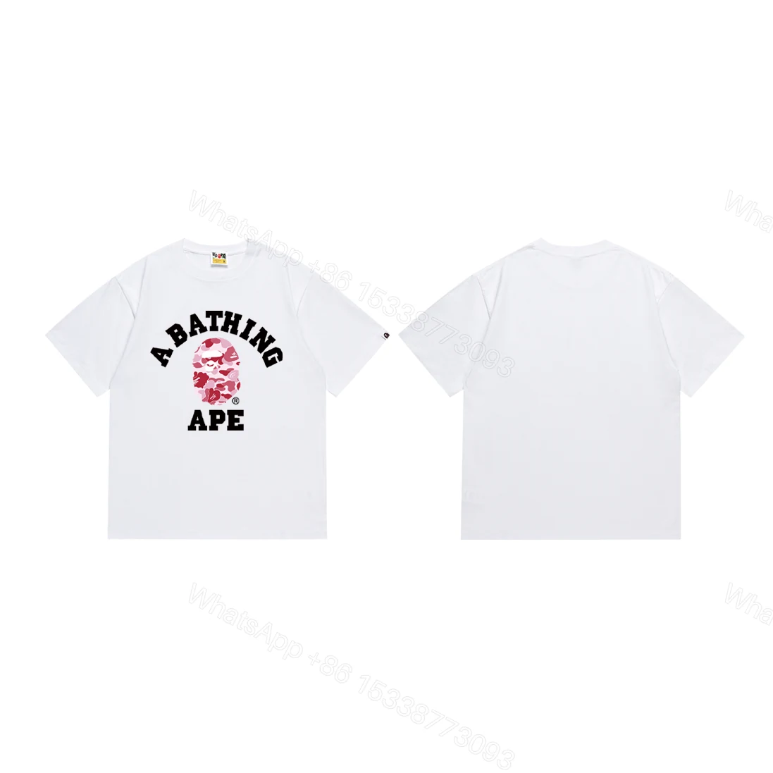 View 2 of Bape T-Shirt Red print #266