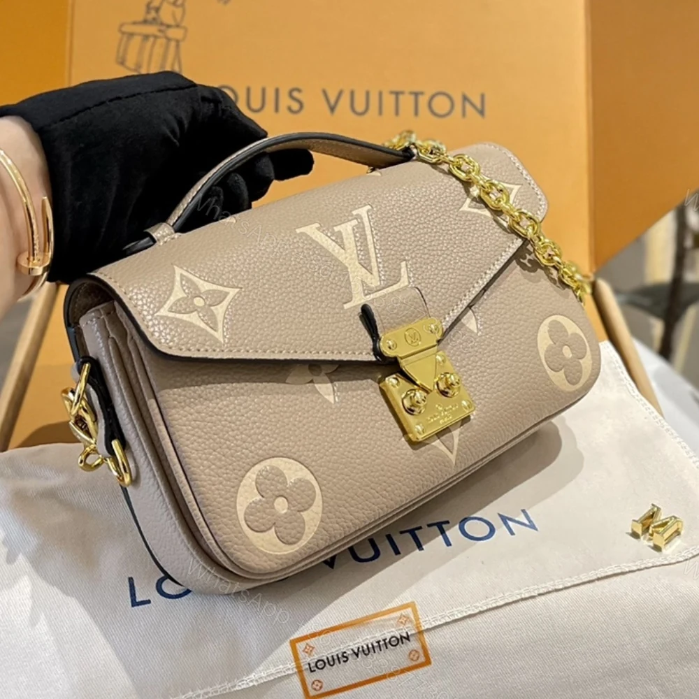 View 2 of Louis Vuitton Pochette Métis East West Bag Gray Cream 21Cm M23081