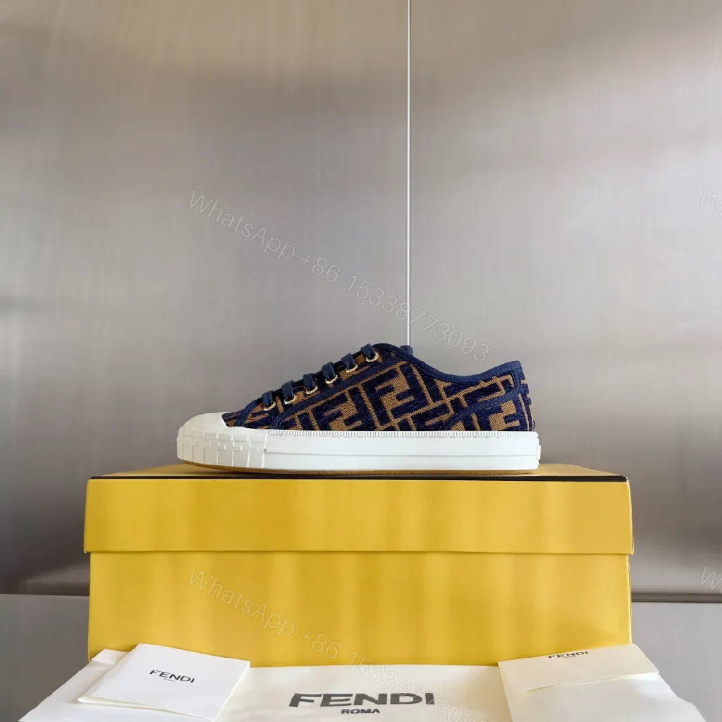 View 3 of Bold Texture Casual Luxury Sneakers with Monogram Pattern