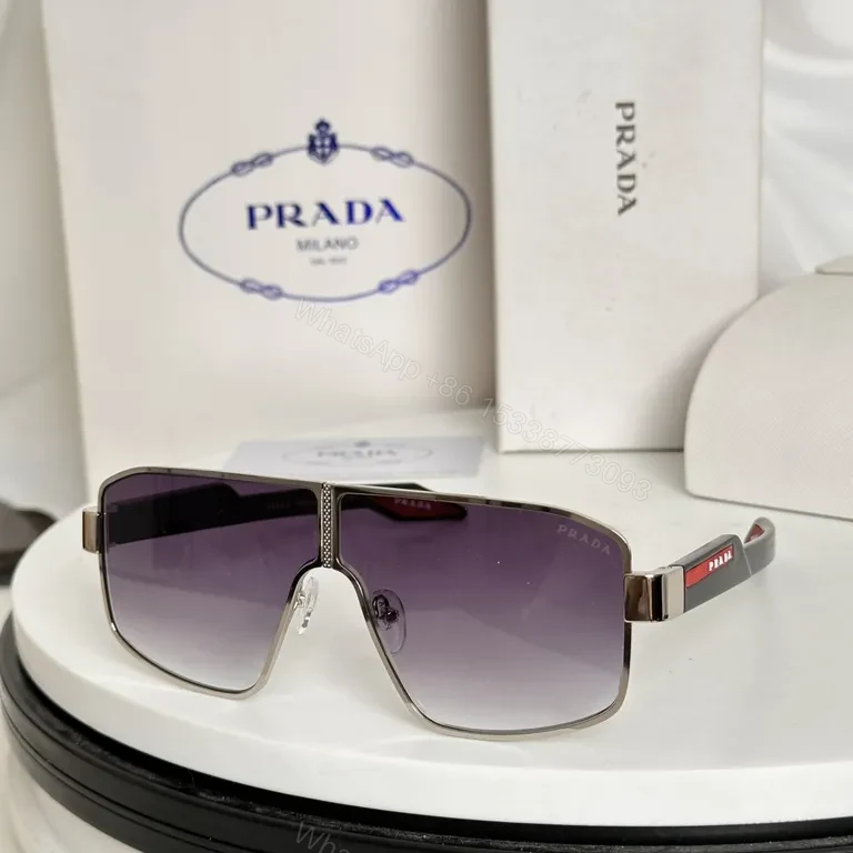Premium Gradient Shield Sunglasses - Luxury Alloy, Prada-Inspired Design — view 1