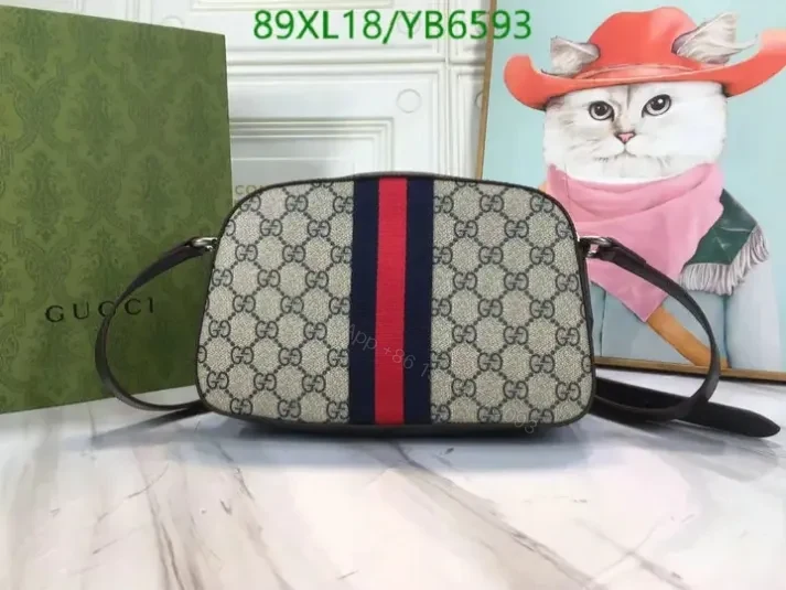 View 11 of Gucci Small Ophidia GG Leather Shoulder Bag YB65935 AAAA+