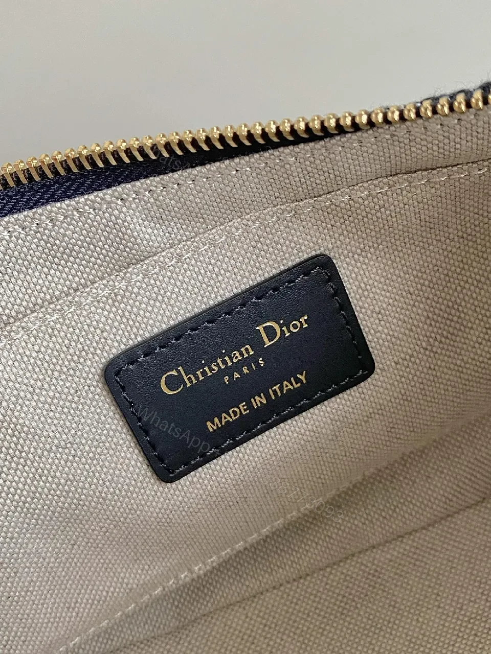 View 5 of Compact Monogram Bag: Gold Chain Accent, Leather Trim, Luxurious Compact Shoulder Bag