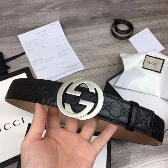 View 2 of GUCCI GG SUPREME BELT WITH G BUCKLE – B43